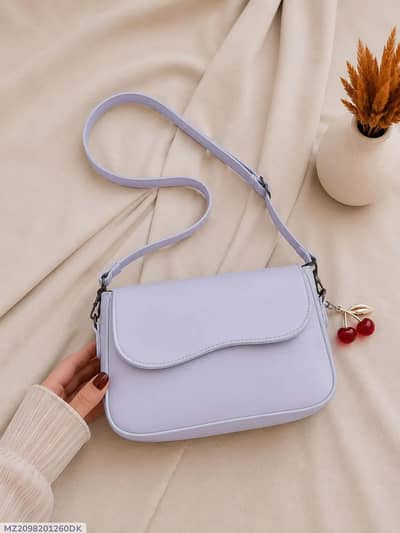 Lavender Cherry Charm Shoulder Bag for Girls - COD Lahore