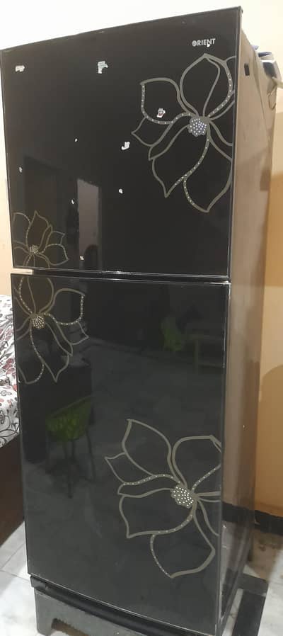 Orient double glass door medium  size refrigerator