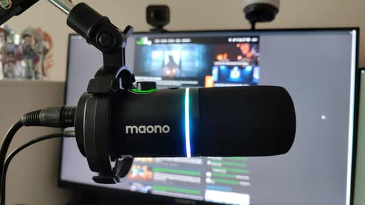 Maono PD200X Dual USB/XLR Dynamic Mic Set with Boom Arm (Like New)