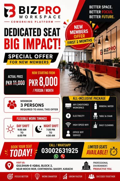 Biz pro Co-Working Space & Furnished Office – Gulshan Block 2