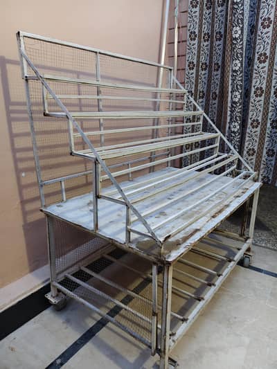 Metal display shelf or rack