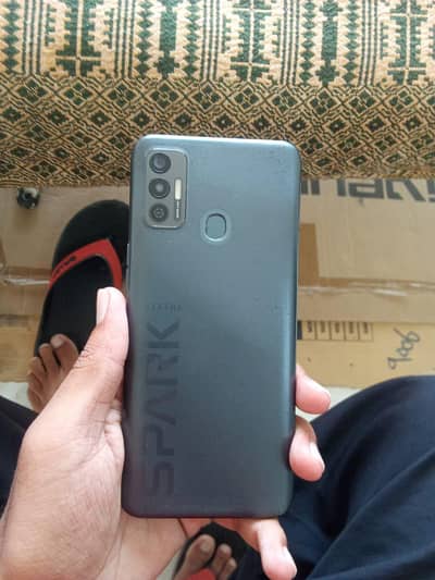 Tecno Spark 7 (PTA Approved) With Box & Charger - Good Condition