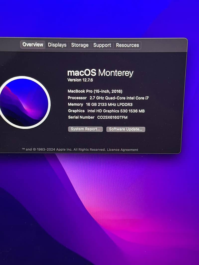 Macbook pro 2016 2