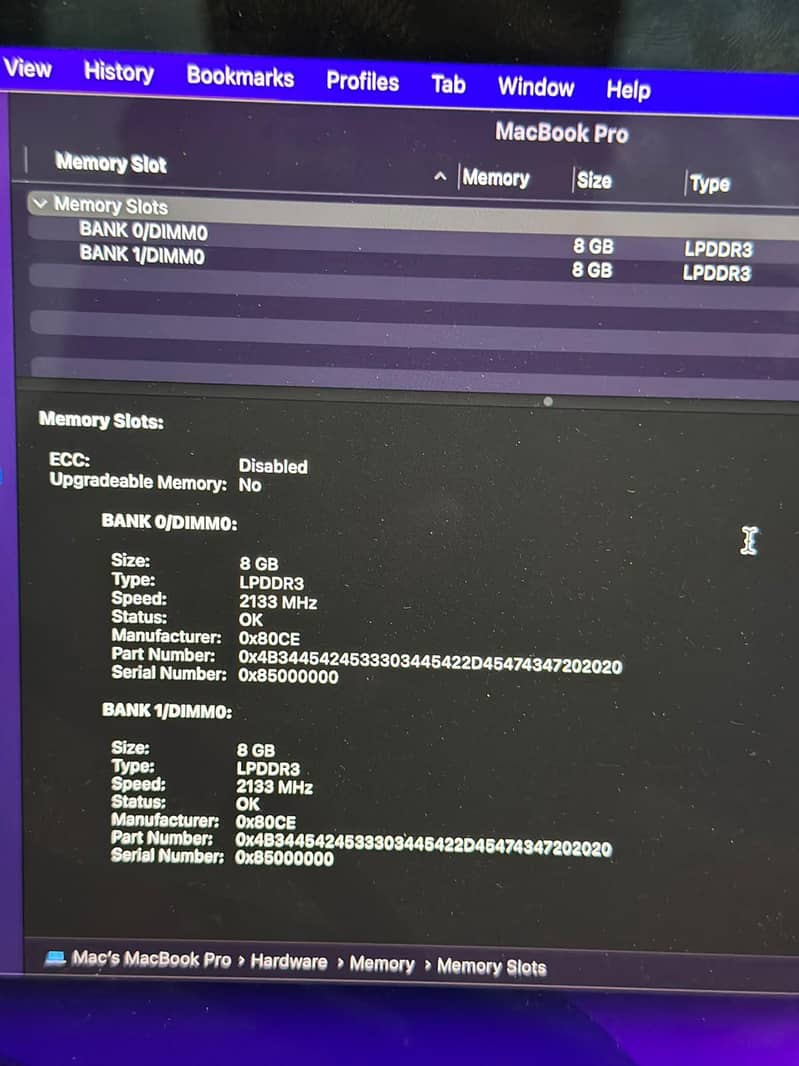 Macbook pro 2016 4