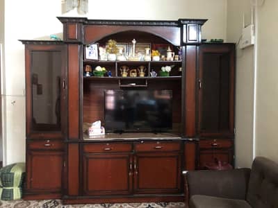 Large Showcase with cupboards and cabinets