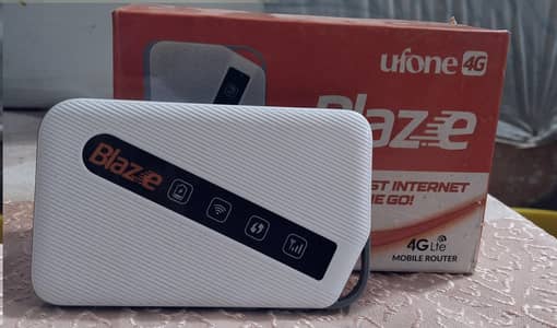 Ufone Blaze 4G Wi-Fi — 1 Month Used — Box Available