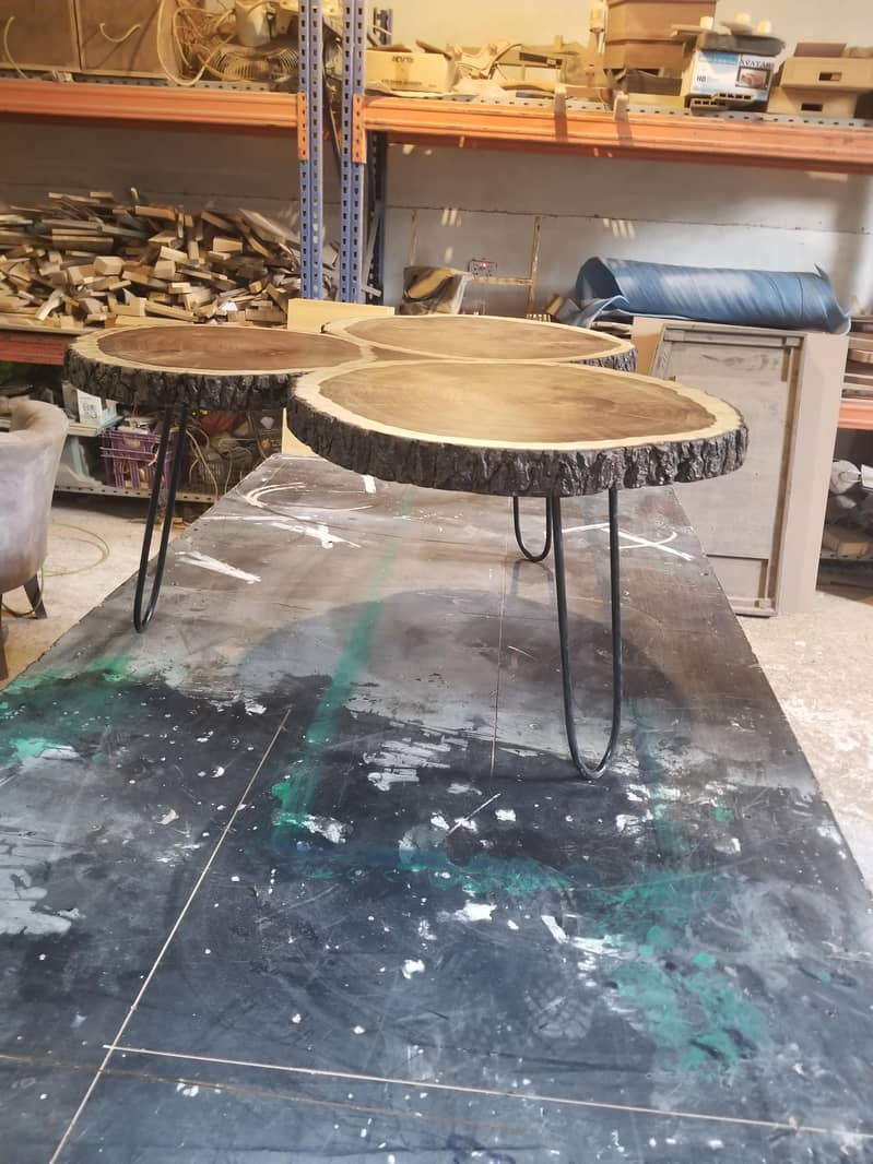 Custom Log Slice Coffee Table 1