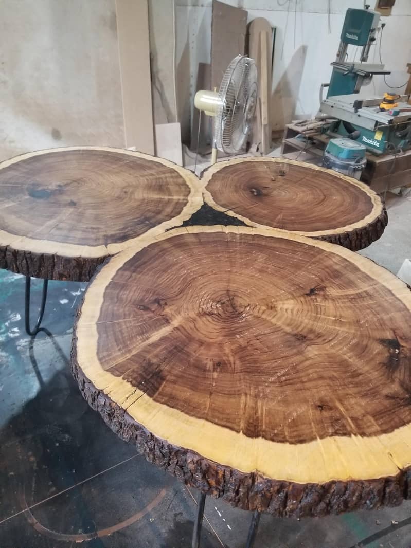 Custom Log Slice Coffee Table 7
