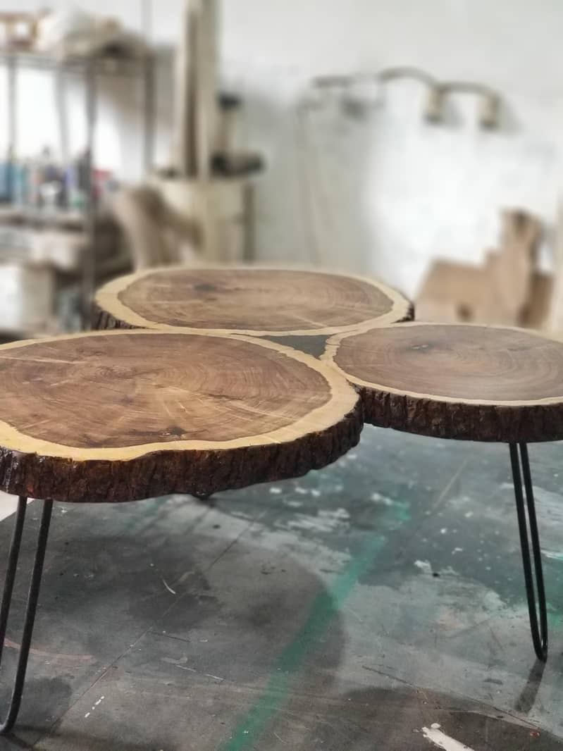 Custom Log Slice Coffee Table 9