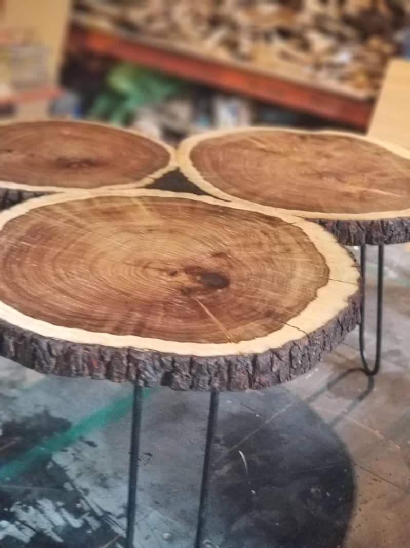 Custom Log Slice Coffee Table 10