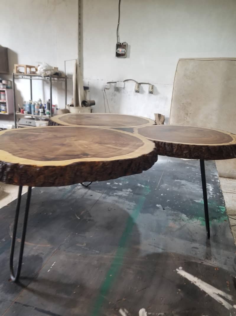 Custom Log Slice Coffee Table 12