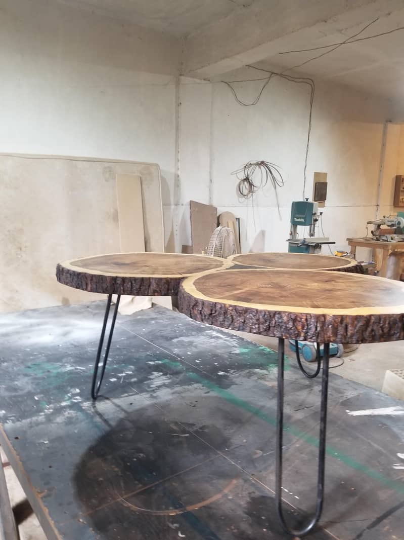 Custom Log Slice Coffee Table 14