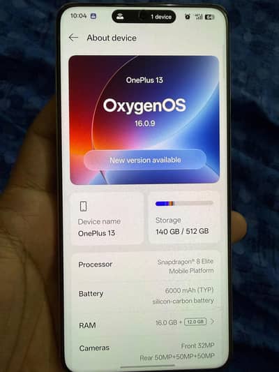 One Plus 13 16/512 Official Complete
