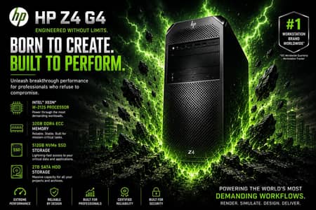 Hp Z4 G4 Workstation Intel -Xeon W-2155 , w2145, , w2135, w2175