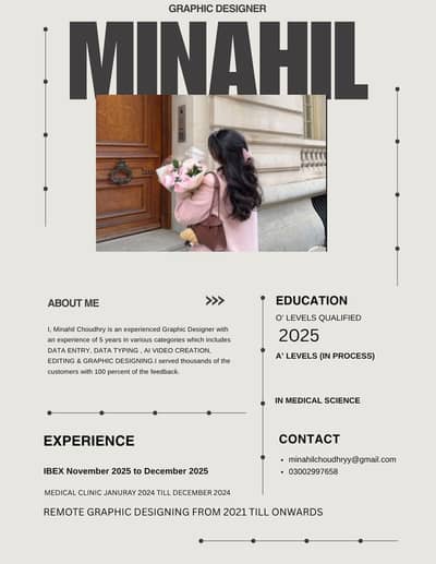 Graphic Designer, AI video editing and Data entry