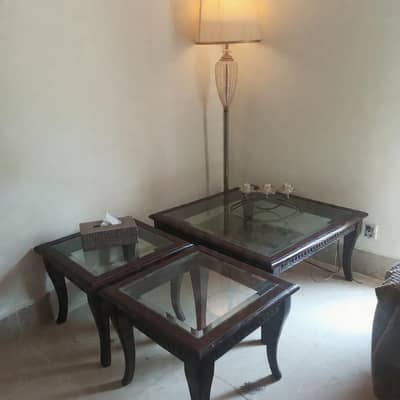 center table with 2 side tables
