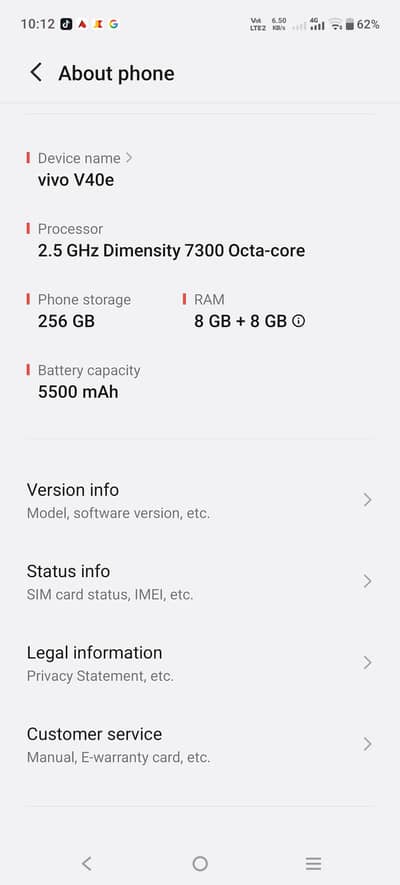 Vivo V40e