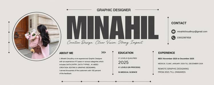 Graphic Designer, AI video editing and Data entry