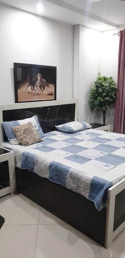 Bed with Six Storage Draws, Side table and dressing for sale