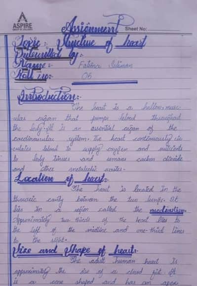 Aiou spring assignment