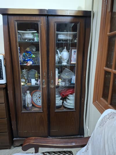 3 peice wood Divider shelf for crockery used for sale