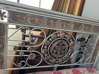 strong wrought iron double bed
