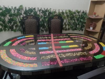 Dining table with 6 chairs
