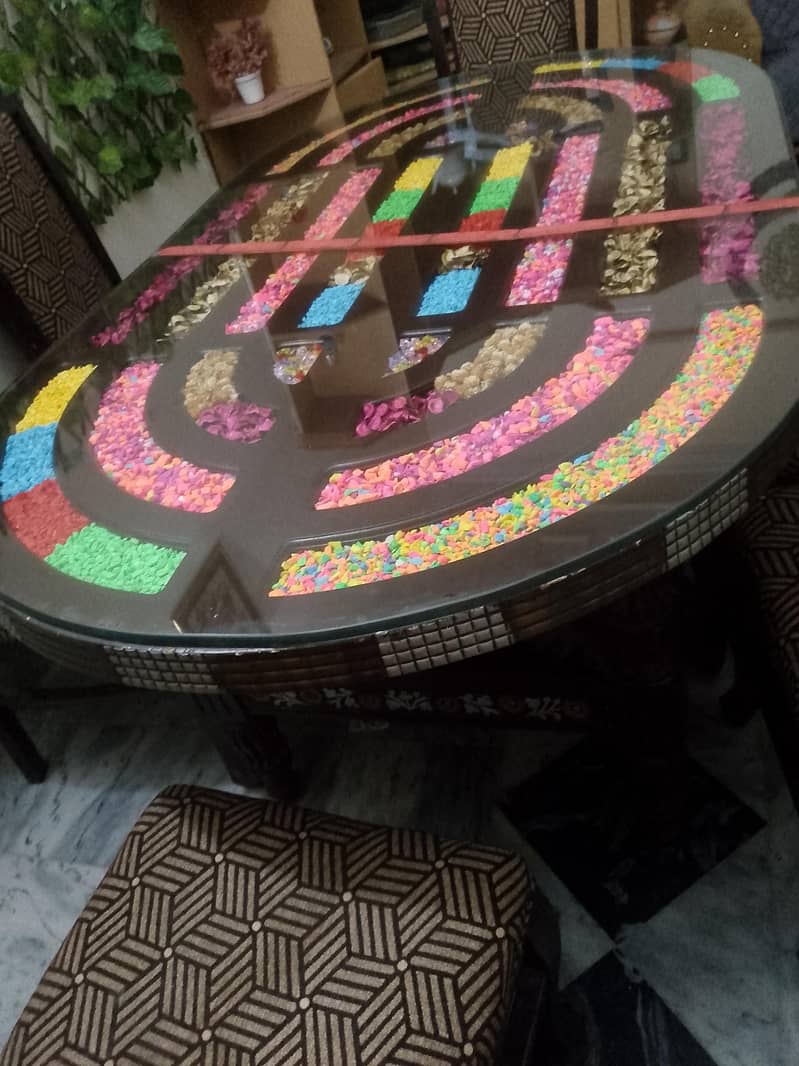 Dining table without chairs 5