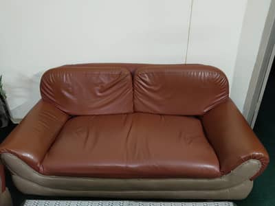 6 Seater Lather Poshes with tables