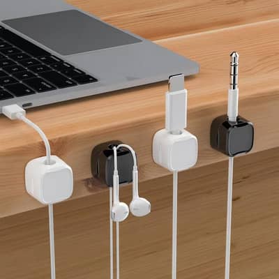 Magnetic cable holder wire clip
