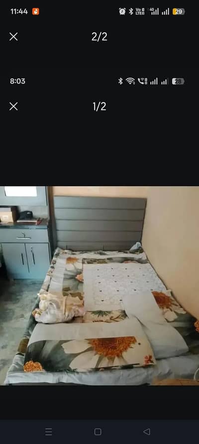 two singal beds with dressing table with huge capacity
