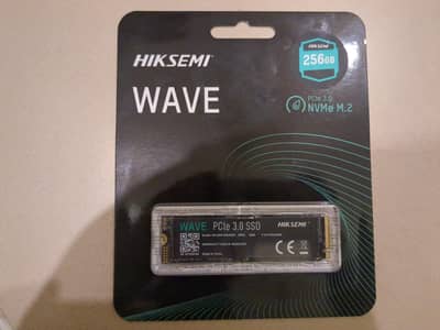 Hiksemi WAVE 256GB NVMe M. 2 SSD PCIe 3.0 – Brand New Packed