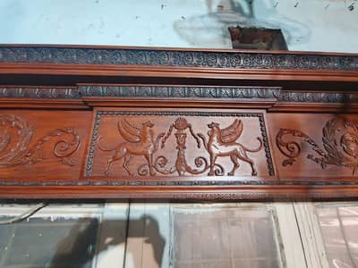 wooden antique fire place fireplace chimney imported solid03354899079