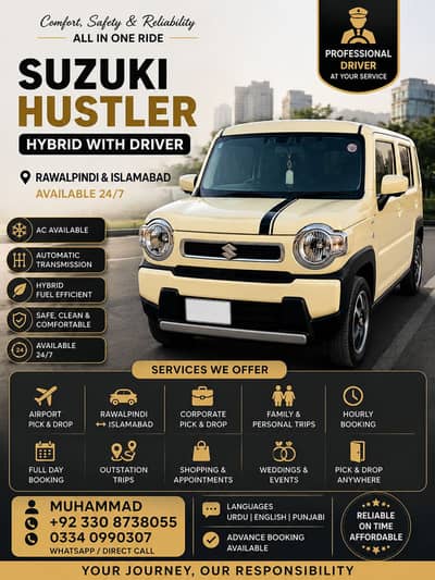 Suzuki Hustler 2026 Available For Booking PiCk & Drop