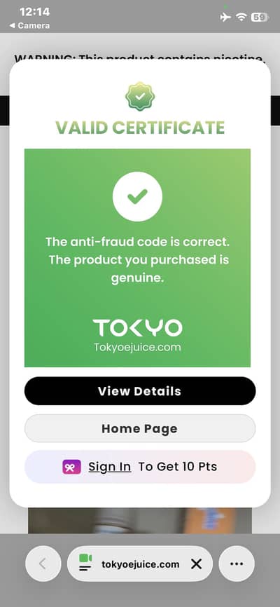 Tokyo 100% Orignal Ejuice for 18+ k liye