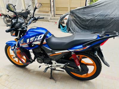 Honda CB-150 Blue & Orange Edition
