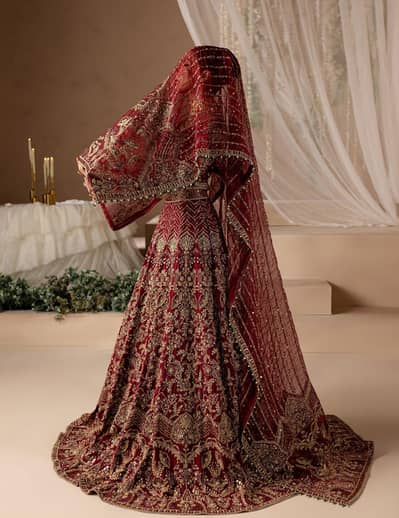 Ready to  wear Branded 4 Piece Bridal Dress