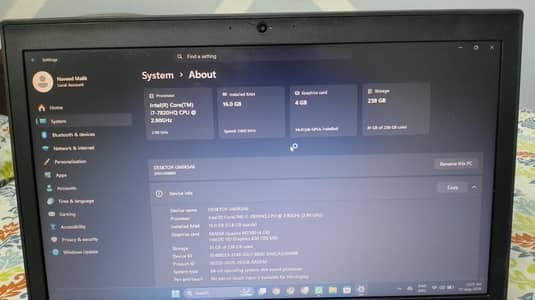 Lenovo Intel Core i7 7th genereation