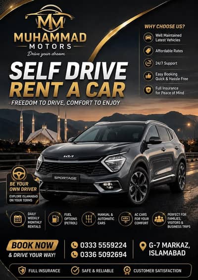 SELF DRIVE RENT A CAR|CAR RENTAL|KIA SPORTAGE|REVO|FORTUNER