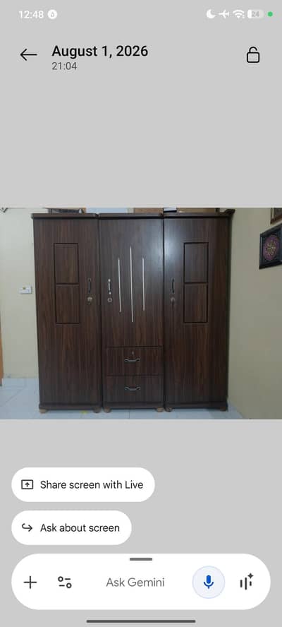 3 almari (wardrobe 3 doors)