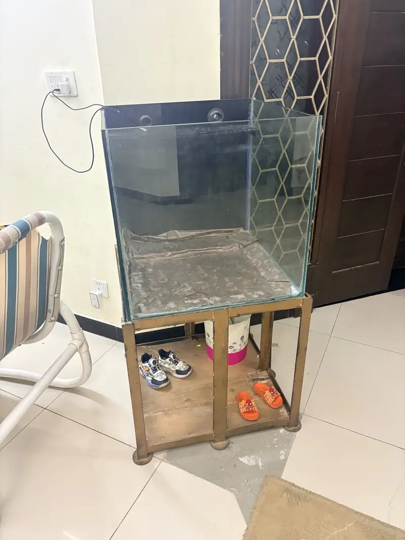 Aquarium Tank (2x2 ft) with Heavy Duty Iron Stand & Overflow Ready — photo 3
