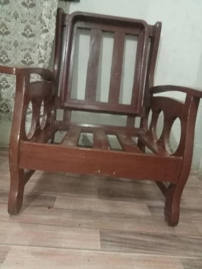wood 5 seater good