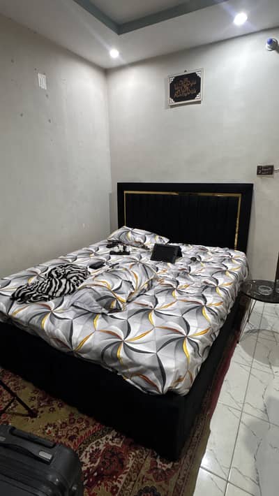 Luxury Queen Size Poshish Bed with Spring Matress| Excellent Condition