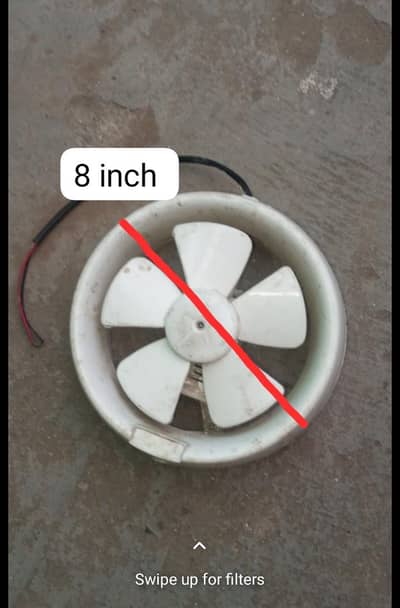 Exhaust Fan 8 inch white color for sale