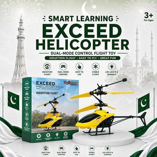 Flying Helicopter With Fall Sensor 0