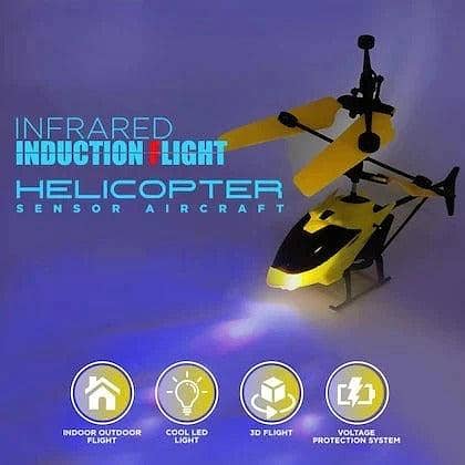 Flying Helicopter With Fall Sensor 2