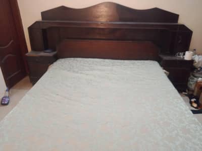 Queen size bed with dressing for sale