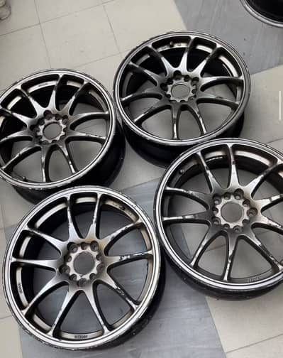 17" rims needs repaint only. Work cr kai multi pcd