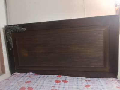 wooden king bed
