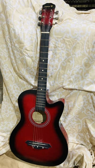 Learner aucustic guitar used hai bhot kam use kiya hai